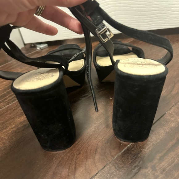 Vince Camuto Elegant Black Suede Women's Heels - Picture 4 of 5